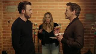 Chris evans  Robert Downey Jr fights for the last donut [upl. by Adnoluy]