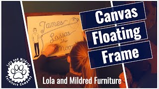 DIY How to Build a Red Oak Canvas Floating Frame [upl. by Fortuna]