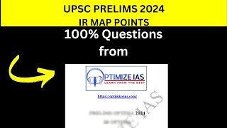 Important IR map points Prelims 2024 [upl. by Nnaik]