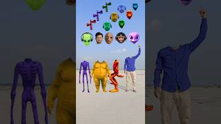 Red dame tu Casita alien Purple siren amp fat dog vs me correct head matching funny vfx Game funny [upl. by Noremak720]