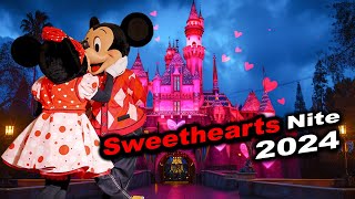 EXCLUSIVE Valentines Day Party at Disneyland Sweethearts Nite 2024 [upl. by Airetnuhs]