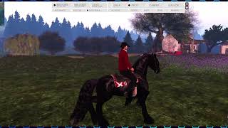 SLLife Taking a leisurely horse ride in the Rocca Sorrentina Region in Second Life 2024 [upl. by Retse473]