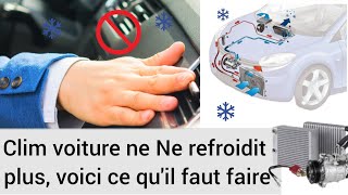 Clim voiture ne refroidit plus Climatisation automobile [upl. by Teahan]