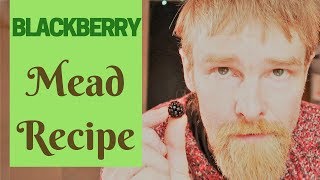 Blackberry Mead  Fantastic mead recipe [upl. by Jacqui364]