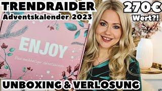 TRENDRAIDER ADVENTSKALENDER 2023  Unboxing amp Verlosung [upl. by Naired]