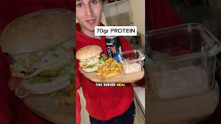 70gr PROTEIN Godzilla Burger weightlossrecipe [upl. by Birgitta794]