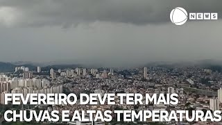 Mês de fevereiro deve ter mais chuvas e altas temperaturas [upl. by Akihsay]