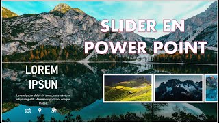 SLIDER EN POWER POINT presentaciones interactivas carrusel de imágenes👍 [upl. by Seve547]