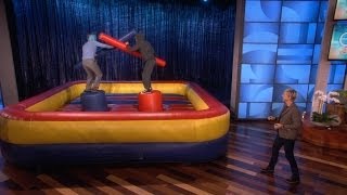 Owen Wilson and Woody Harrelson Joust [upl. by Bore]