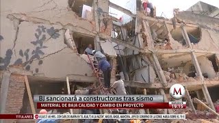 Investigan a 2 constructoras por edificios colapsados [upl. by Aratak775]