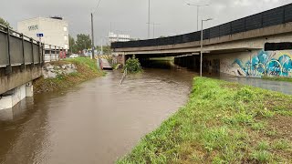 Starke Regenfälle und Überflutungen in Linz  September 2024 [upl. by Aynatahs140]