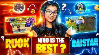 Raistar VS Ruok Gameplay  Who is best  MOBILE VS PC  Garena Free Fire  Raistar  Ruokff [upl. by Inalaek]