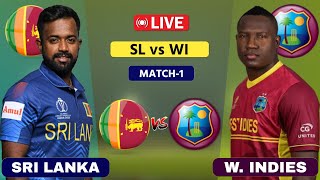 West Indies vs Sri Lanka Live  1st T20  WI vs SL Live  Scores amp Commentary cricket [upl. by Lorrin]