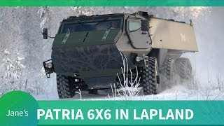 Patria 6x6 testing in Lapland [upl. by Derward89]