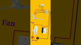 the connection of fan  fan speed controller connection  short viral electronic fan trending [upl. by Ralfston]