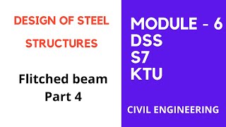 civil engineering dss s7 ktu Module 6 part 7flitched beam part 4 [upl. by Airtal]