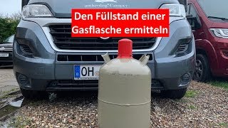 Schnell und einfach den Füllstand der Gasflasche ermitteln 232 [upl. by Airom]