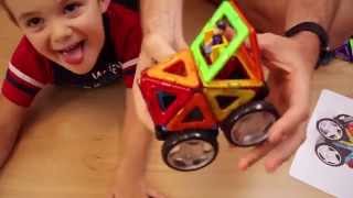 Costruzioni magnetiche con i Magformers set con le ruote [upl. by Eyak984]