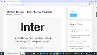 How to Download and Install Inter Font Download trending viralvideo [upl. by Bloem666]