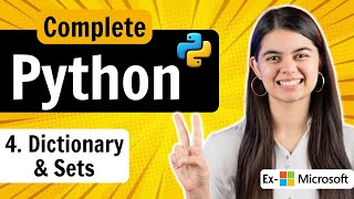 Lecture 4  Dictionary amp Set in Python  Python Full Course [upl. by Amata31]