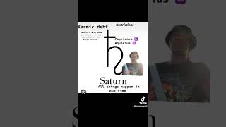 Saturn in your Natal Chart  Karmic Debt [upl. by Paxon]