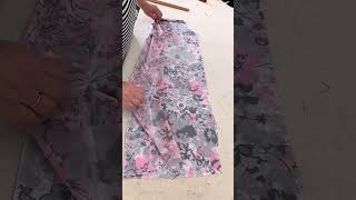 Cut a nightdress out of patterned pants [upl. by Laaspere741]