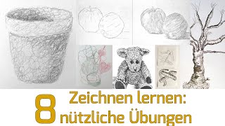 Zeichnen lernen für Anfänger 8 nützliche Übungen für zwischendurch [upl. by Merceer77]