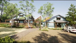 Brougham Street Cohousing DKO Design Virtual Site Flythough [upl. by Rosanna]