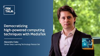 Democratizing highpowered computing techniques with MediaTek [upl. by Dalia]