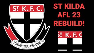 St Kilda AFL 23 Rebuild [upl. by Quinby]