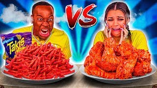 SPICY VS EXTREME SPICY FOOD CHALLENGE [upl. by Pussej]