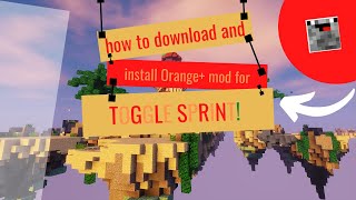 How to download and install Orange mod in 189 TOGGLE SPRINT [upl. by Zacks556]