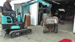 QH12 Mini Digger Lifting [upl. by Natika]