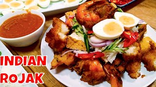 Indian RojakRojak MamakPasemburPrawn FrittersCoconut FrittersRojak SauceComprehensive Recipe [upl. by Leber]