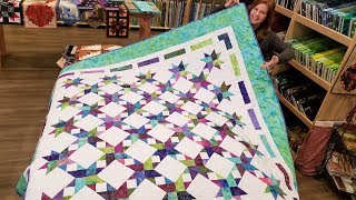 Lets Make a Stardust Quilt Only Takes 2 Different Blocks [upl. by Delainey433]