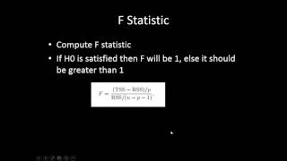 Global Null Hypothesis testing using Fstaistics [upl. by Otrebcire]