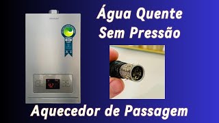 Falta de Pressão na Água Quente do Aquecedor de Passagem a Gás Komeco [upl. by Anirtep914]