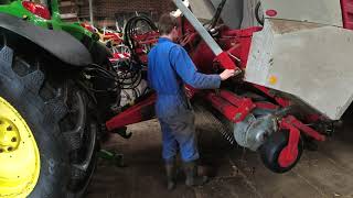 Lely Loader Wagon Maintenance  Mixing Feed For Dairy Cows [upl. by Ailec568]