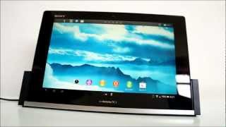 Xperia Tablet ZSO03E docomo JPN 卓上ホルダCradlecant adjust the angle [upl. by Publia299]