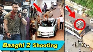 Tiger Shroffs Baaghi 2 Movie Stunt Shooting Video LEAKED [upl. by Valiant]