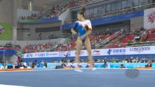 IORDACHE Larisa Andreea ROU – 2014 Artistic Worlds Nanning CHN – Qualifications Floor [upl. by Durer]