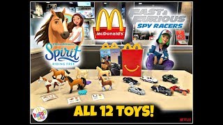 MCDONALDS Netflix Spirit Riding Free amp Fast amp Furious Spy Racers HAPPY MEAL TOYS All 12 Feb 2020 [upl. by Hgieleak]