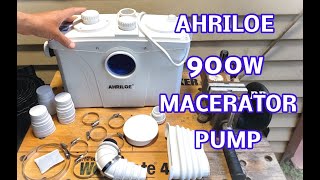 AHRILOE 900W Macerator Pump with 2 Outlets 5 Inlets [upl. by Bogusz]