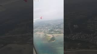 LANDING IN OKINAWA JAPAN HIGH ABOVE OKINAWA AIRPLANE LANDING [upl. by Lenci374]