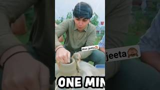 Sanjay Got challenge In Crafting Clay pot  Rimorav vlogs Challenges shorts [upl. by Anielram440]