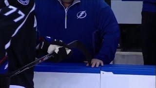 Hedman plays five finger fillet with trainer [upl. by Yecart]