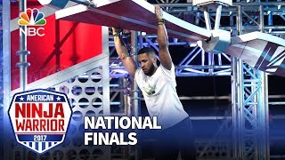 JJ Woods at the Las Vegas National Finals Stage 2  American Ninja Warrior 2017 [upl. by Hardunn109]