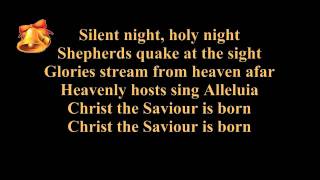 Silent night lyrics karaoke  instrumental music  piano and strings  Christmas song  carol [upl. by Rinee852]