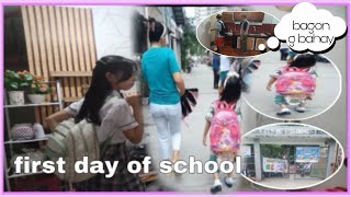 First day of school Tali Marianbagong bahay  quick family vlog [upl. by Saixela]