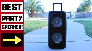 Best Party Speaker  Dolphin Dual 10 Inch Rechargeable Bluetooth Speaker Review SP210RBT [upl. by Asiar998]